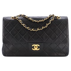 Chanel Vintage Classic Double Flap Bag Quilted Lambskin Medium