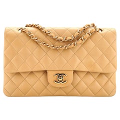 Chanel - Sac à double rabat classique vintage en cuir d
agneau matelassé - Taille Medium