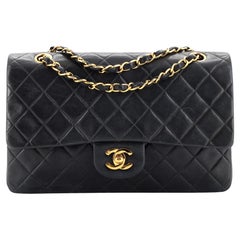 Chanel Vintage Classic Double Flap Bag Quilted Lambskin Medium