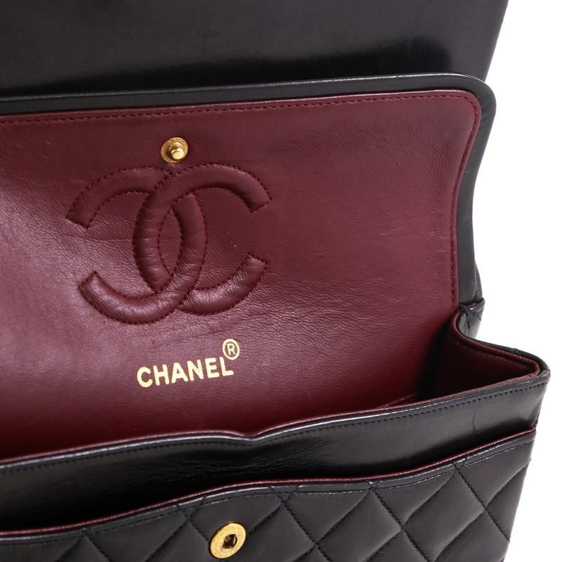 Chanel Vintage Classic Double Flap Bag Quilted Lambskin Small 2