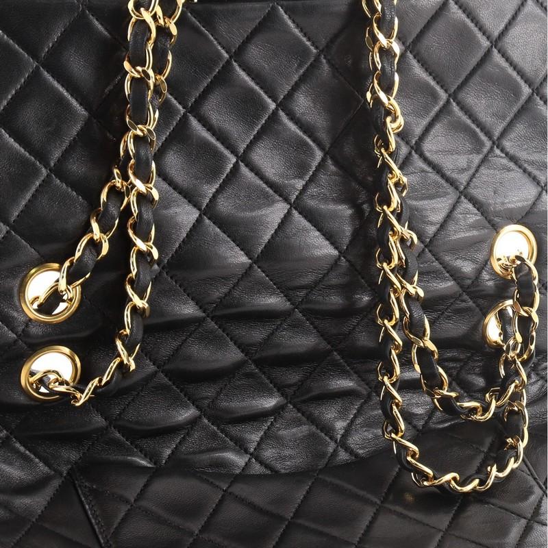 Chanel Vintage Classic Double Flap Bag Quilted Lambskin Small 2