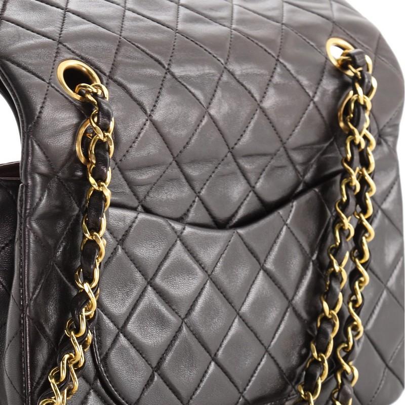 Chanel Vintage Classic Double Flap Bag Quilted Lambskin Small 3