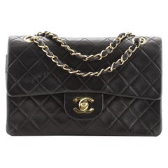Chanel Vintage Classic Double Flap Bag Quilted Lambskin Small
