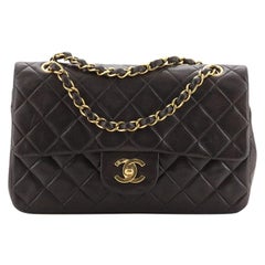Chanel Vintage Classic Double Flap Bag Quilted Lambskin Small