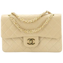 Chanel Vintage Classic Double Flap Bag Quilted Lambskin Small