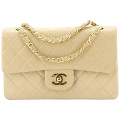 Chanel Vintage Classic Double Flap Bag Quilted Lambskin Small
