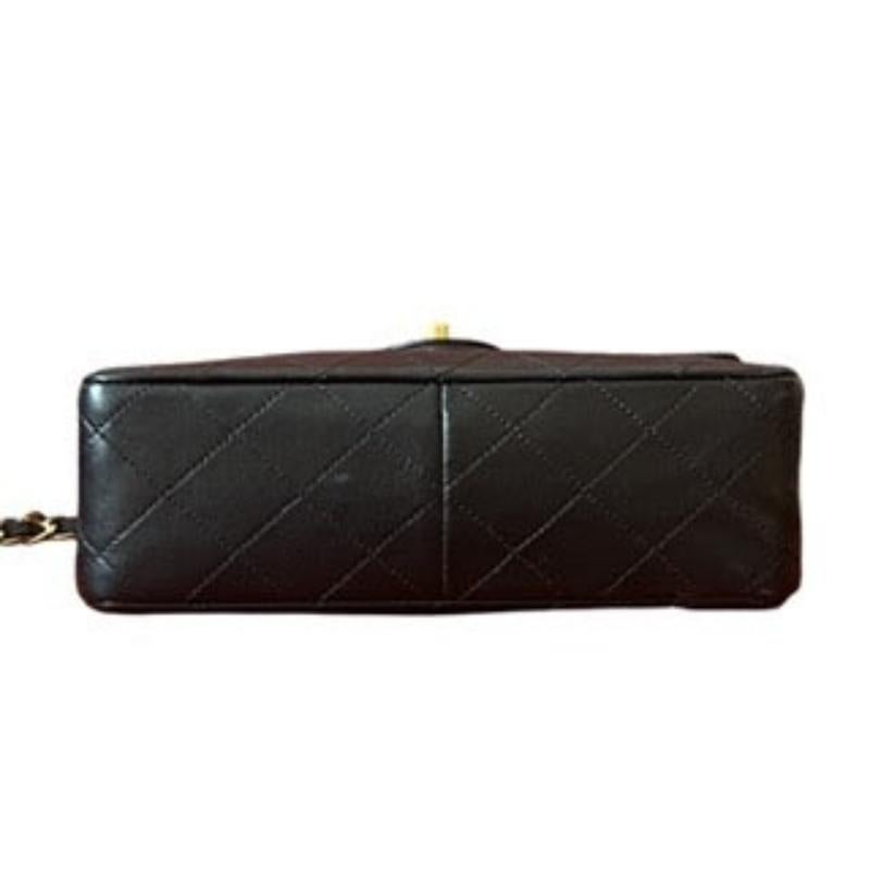 Chanel Vintage Classic Flap Mini Schwarzes Lammleder 24k Gold HW, 1989-1991 1