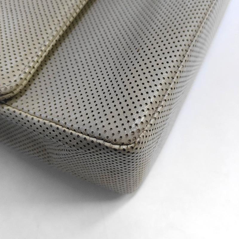 Chanel Vintage Classic Flap Perforated Leather and Leather Strap Bag, 2000-2002 7