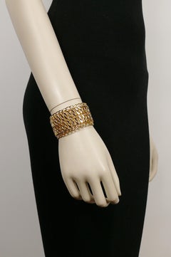 Chanel Vintage Classic Classic Chain Cuff Bracelet
