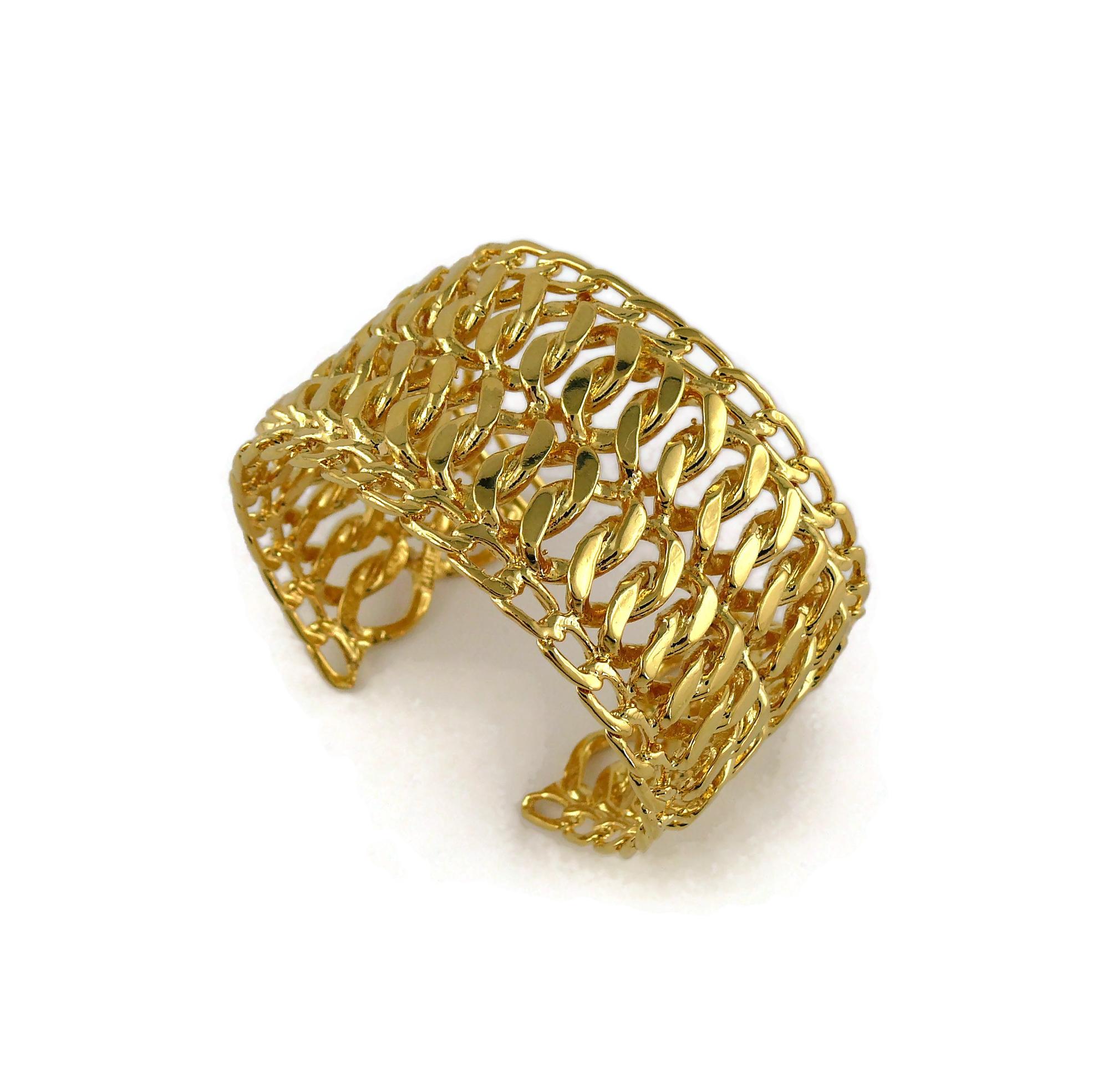 chanel gold bracelet cuff