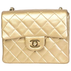 Chanel Vintage Classic Mini Flap Gold