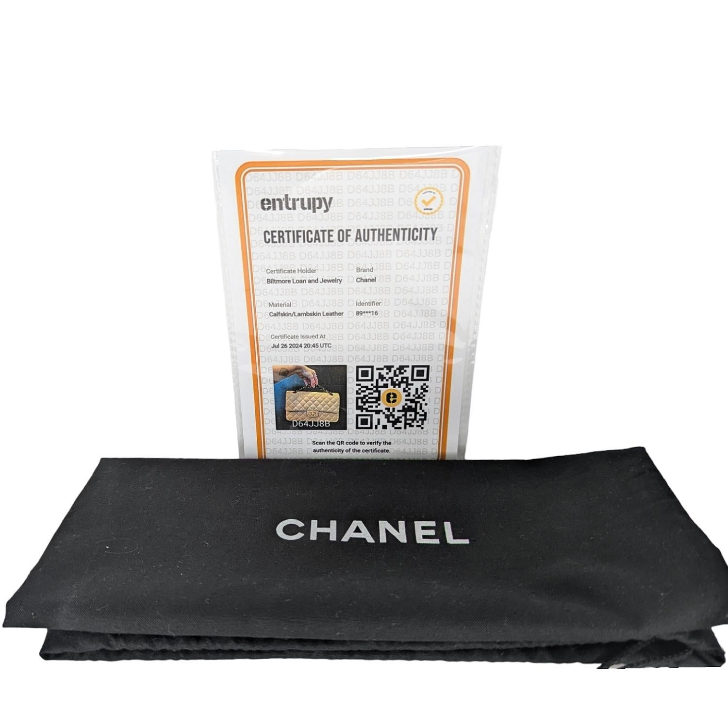 Chanel Vintage Classic Quilted Lambskin Medium Double Flap 7