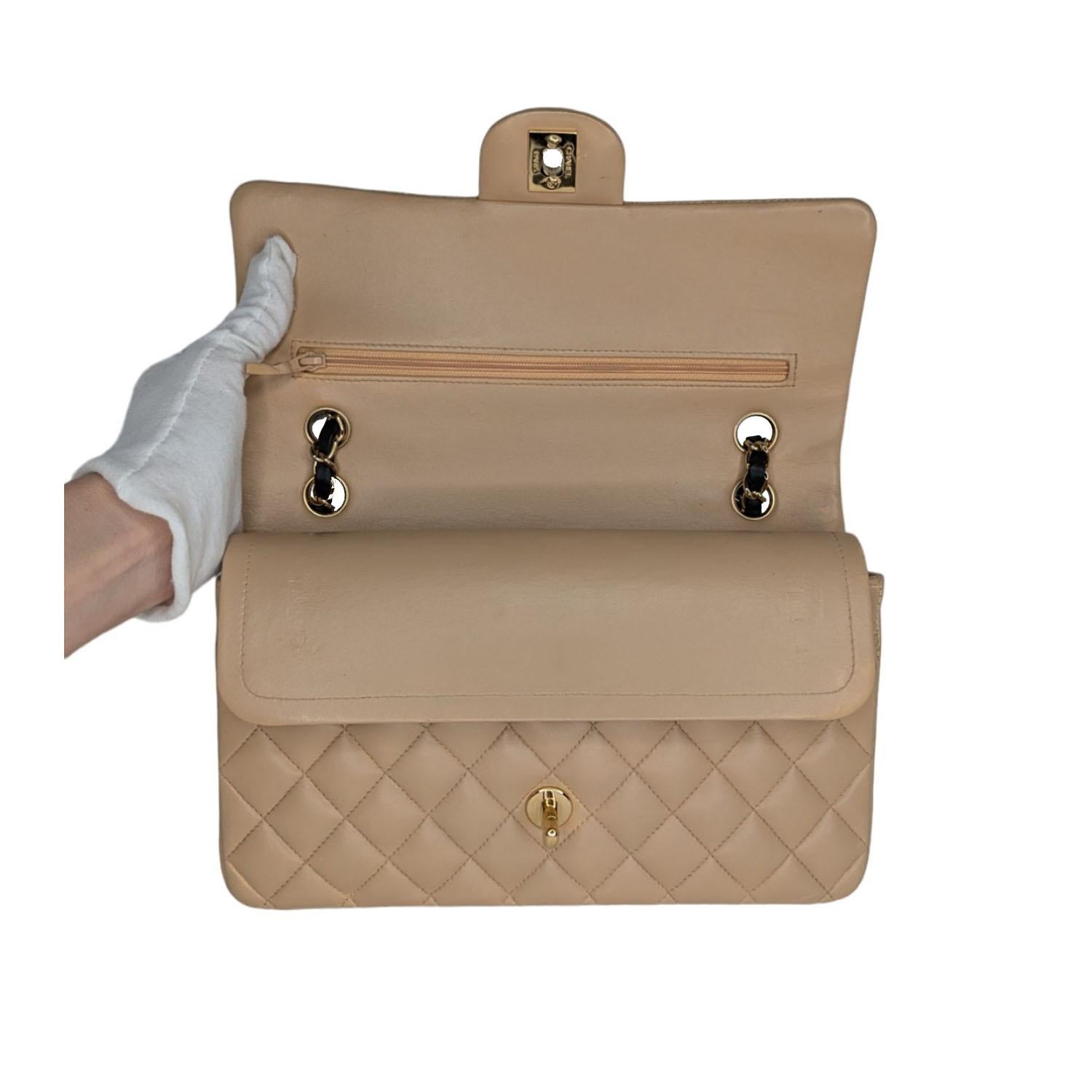 Chanel Vintage Classic Quilted Lambskin Medium Double Flap 1