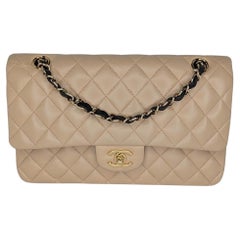 Chanel Vintage Classic Quilted Lambskin Medium Double Flap