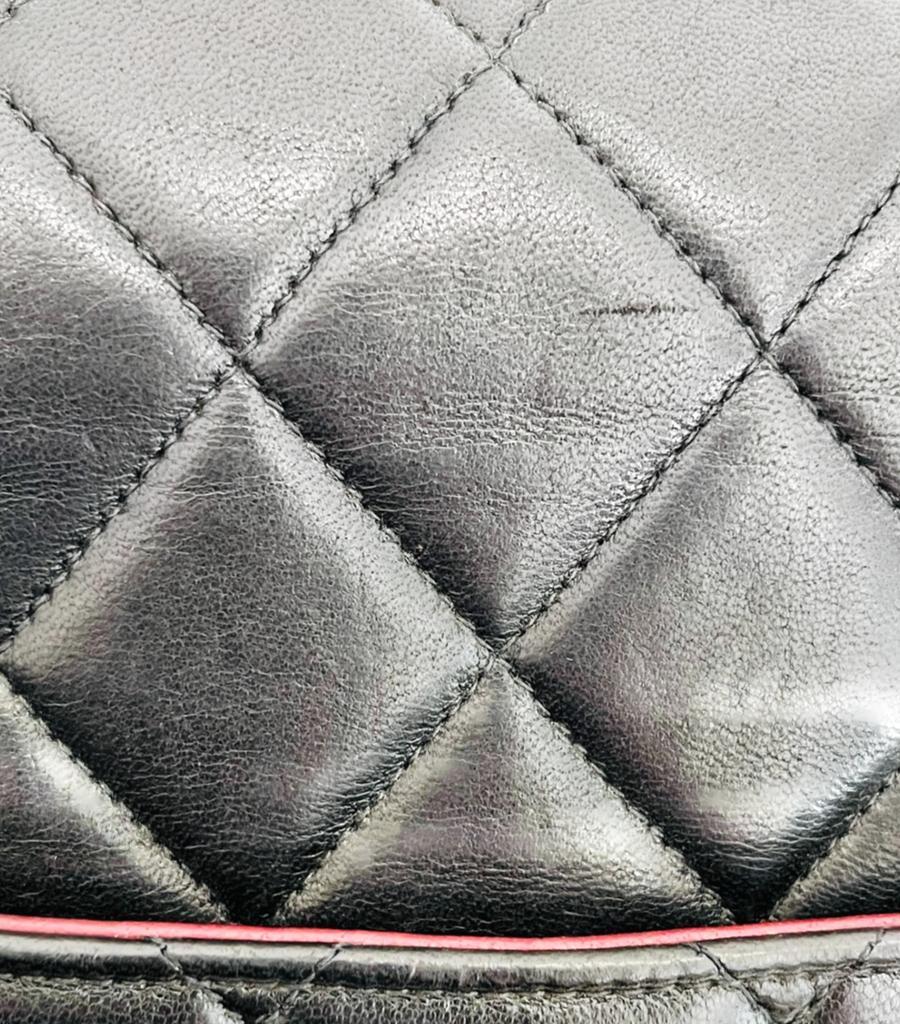 Chanel Vintage Classic Leather Quilted Flap Bag en vente 8