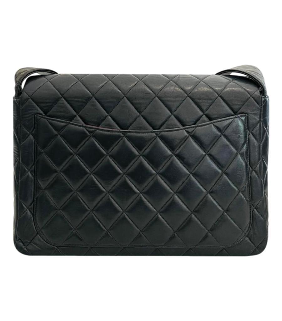 Chanel Vintage Classic Leather Quilted Flap Bag Excellent état - En vente à London, GB