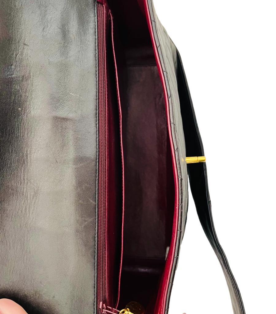 Chanel Vintage Classic Leather Quilted Flap Bag en vente 1