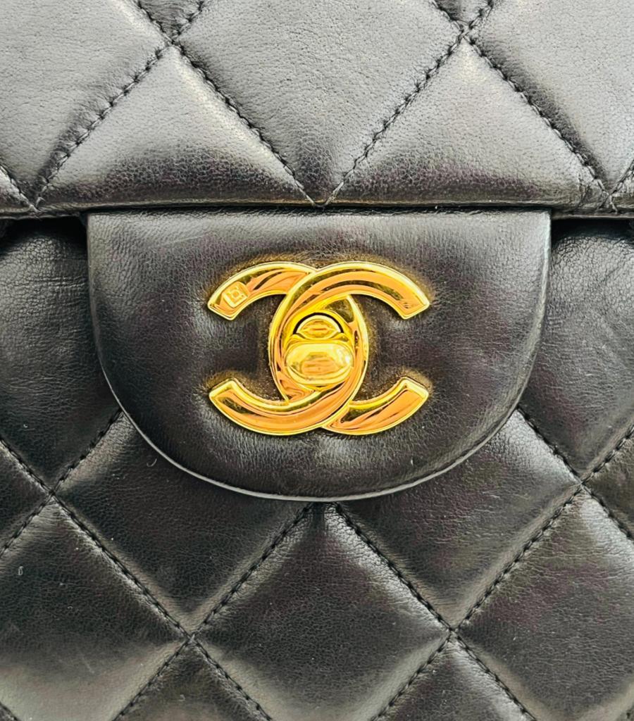 Chanel Vintage Classic Leather Quilted Flap Bag en vente 2