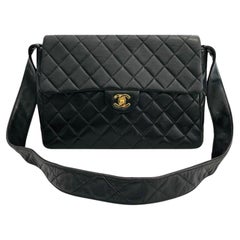 Chanel Vintage Classic Leather Quilted Flap Bag