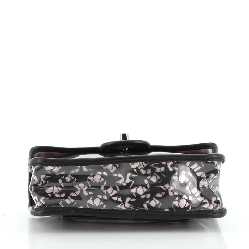 Chanel Vintage Classic Einzelklappe Tasche PVC über Spitze Mini für Damen oder Herren