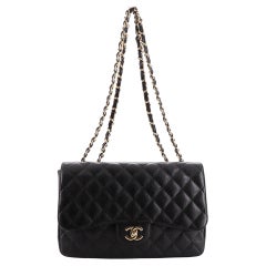 Chanel Vintage Classic Single Flap Bag Quilted Caviar Jumbo Chanel Vintage Classic Single Flap Bag Quilted Caviar Jumbo