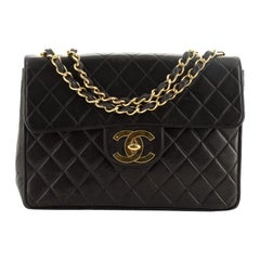 Chanel Vintage Classic Single Flap Bag Quilted Lambskin Jumbo Chanel Vintage Classic Single Flap Bag Quilted Lambskin Jumbo