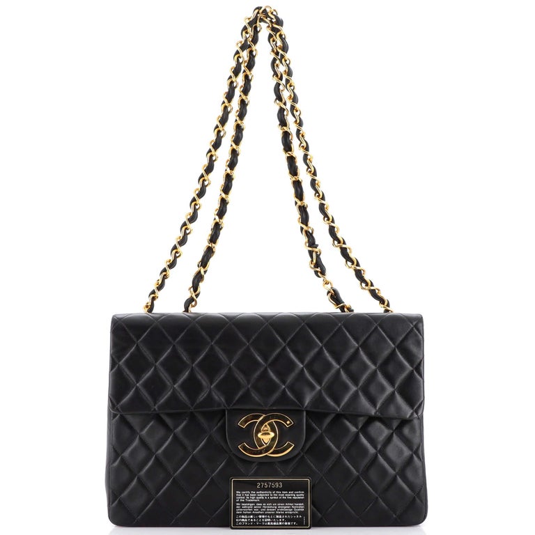 White and Black Quilted Lambskin Braided Edge Mini Flap Bag Gold Hardware,  2022