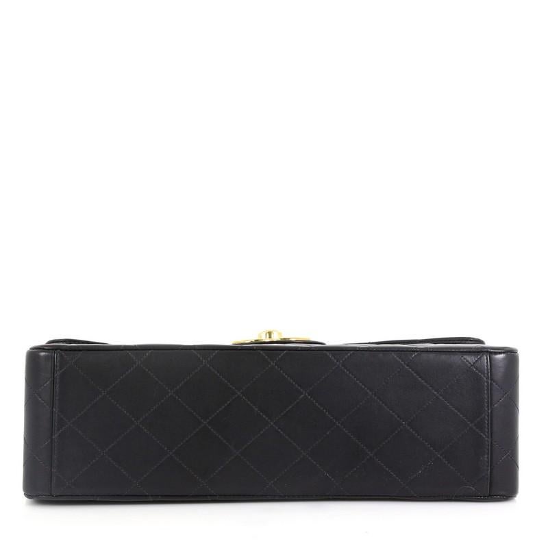 Women's Chanel Vintage Classic Single Flap Bag Quilted Lambskin Maxi
