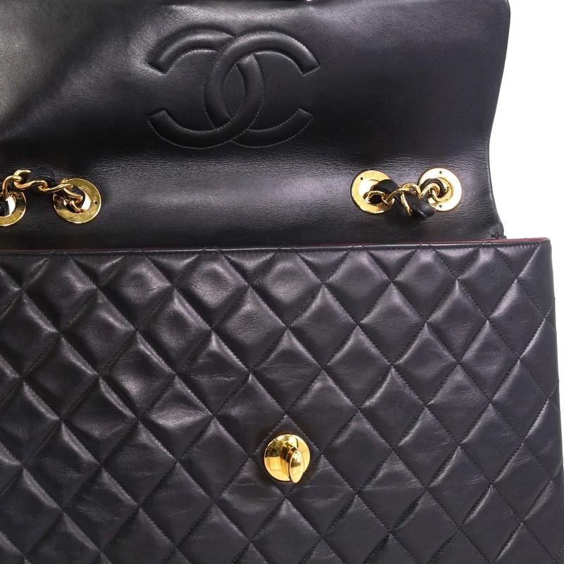 Chanel Vintage Classic Single Flap Bag Quilted Lambskin Maxi 1