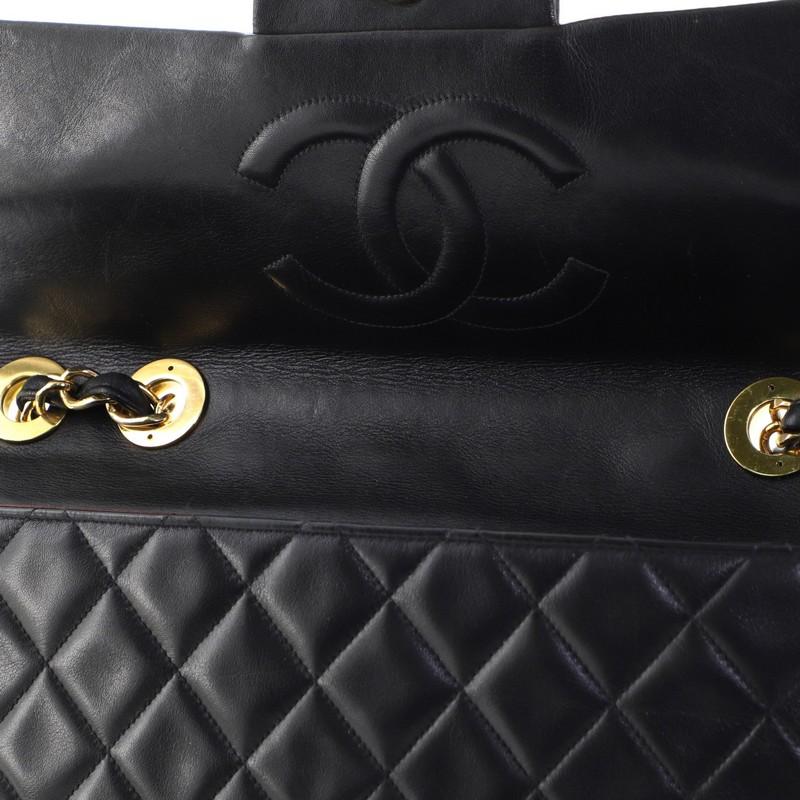 Chanel Vintage Classic Single Flap Bag Quilted Lambskin Maxi 2