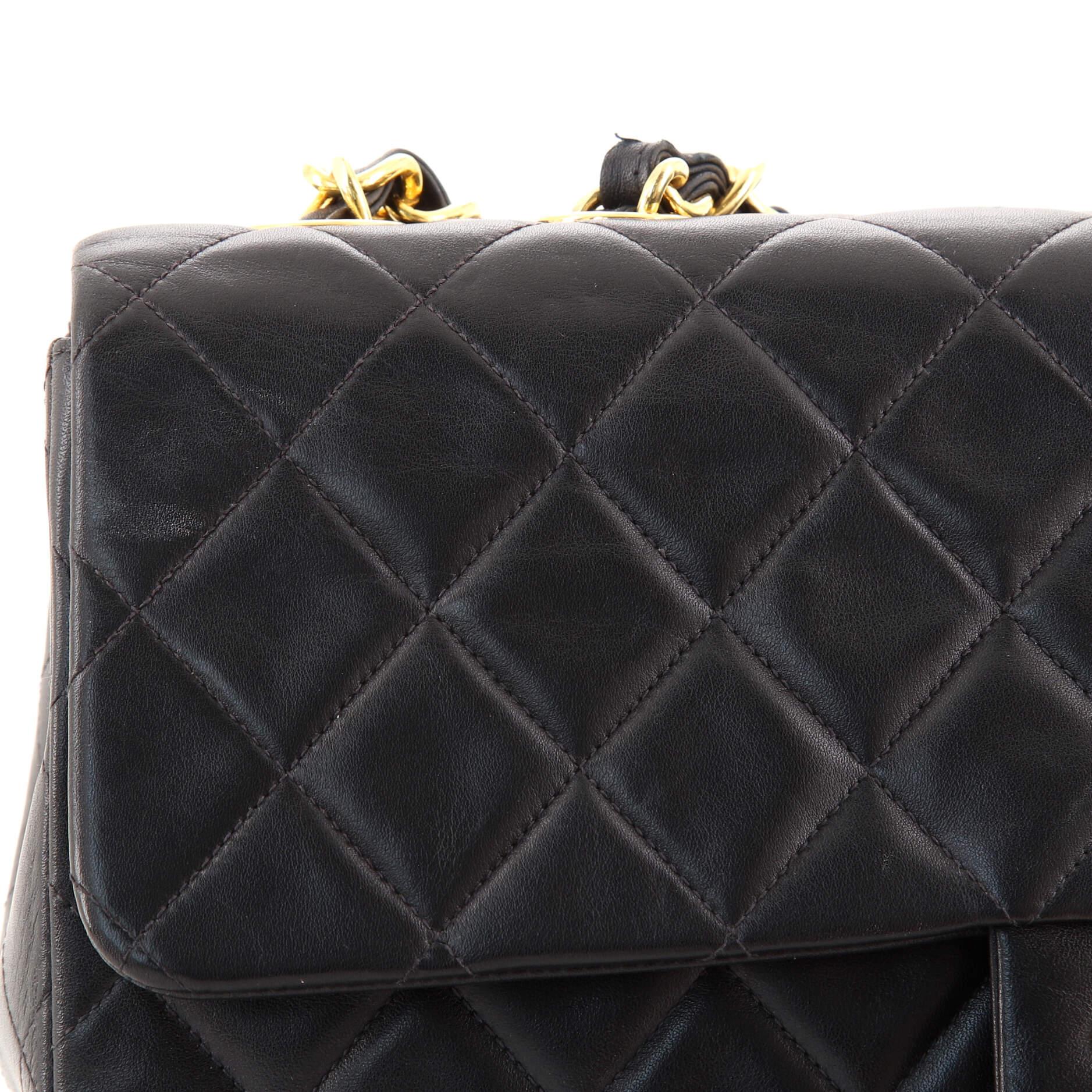 Chanel Vintage Classic Single Flap Bag Quilted Lambskin Maxi 2