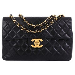 Chanel Vintage Classic Single Flap Bag Quilted Lambskin Maxi
