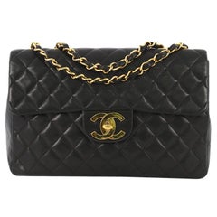 Chanel Vintage Classic Single Flap Bag Quilted Lambskin Maxi