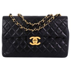 Chanel Vintage Classic Single Flap Bag Quilted Lambskin Maxi