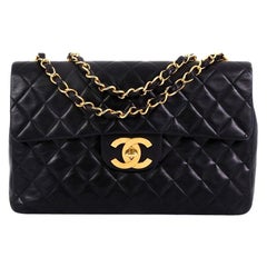 Chanel Vintage Classic Single Flap Bag Quilted Lambskin Maxi