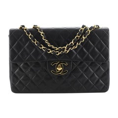 Chanel Vintage Classic Single Flap Bag Quilted Lambskin Maxi