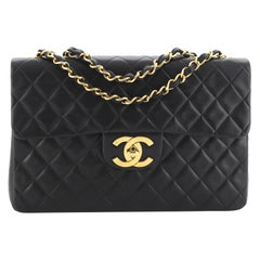 Chanel Vintage Classic Single Flap Bag Quilted Lambskin Maxi