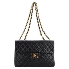 Chanel Vintage Classic Single Flap Bag Quilted Lambskin Maxi