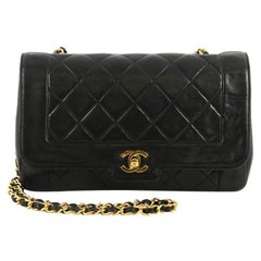 Chanel Vintage Classic Single Flap Bag Quilted Lambskin Medium