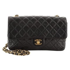 Chanel Vintage Classic Single Flap Bag Quilted Lambskin Medium