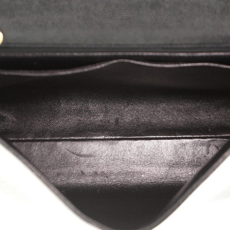 Women's or Men's Chanel Vintage Classic Top Handle Flap Bag Caviar Jumbo