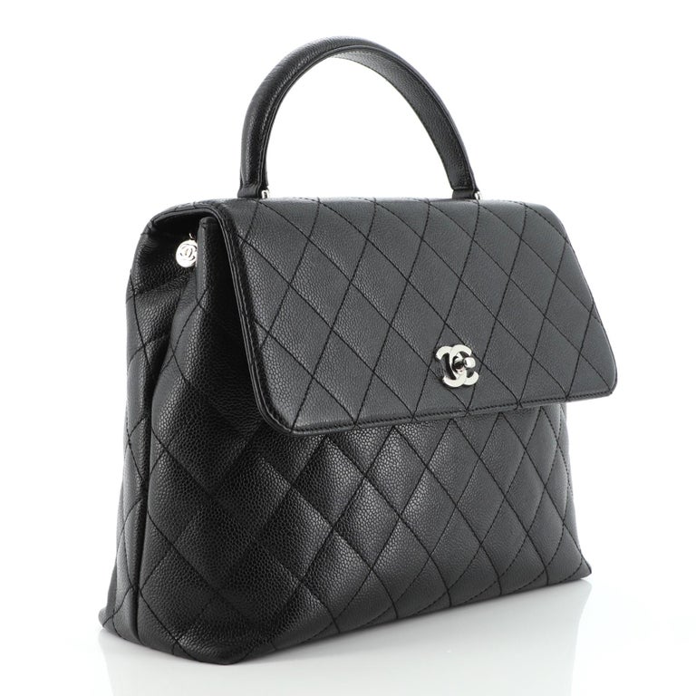 chanel-vintage-classic-top-handle-flap-bag-quilted-caviar-jumbo-at-1stdibs