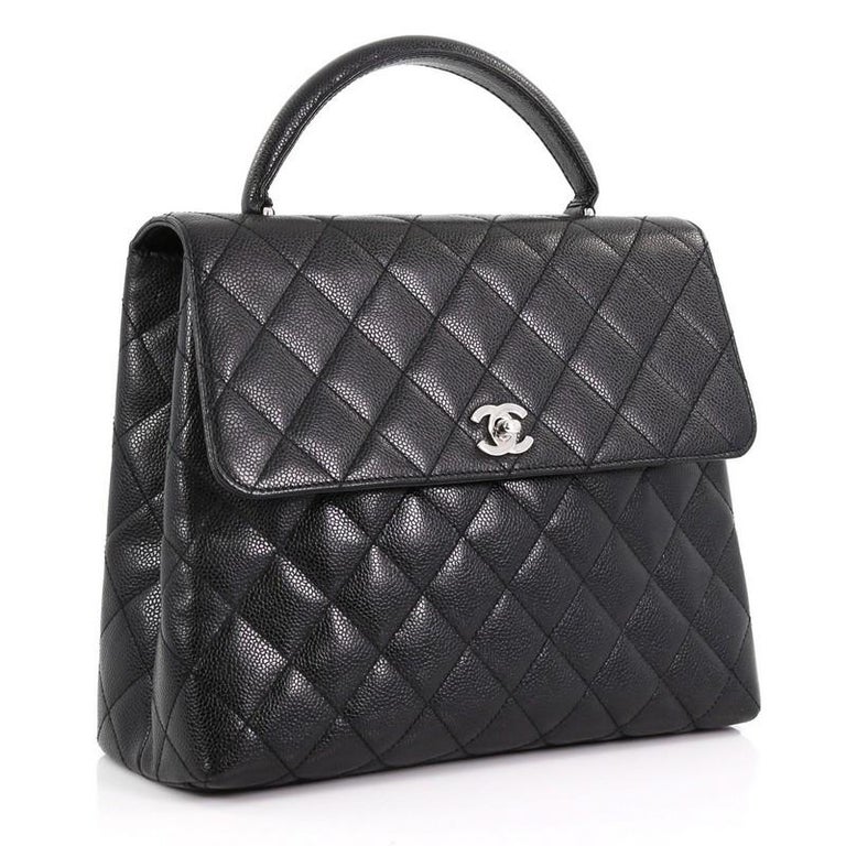 chanel top handle quilted bag