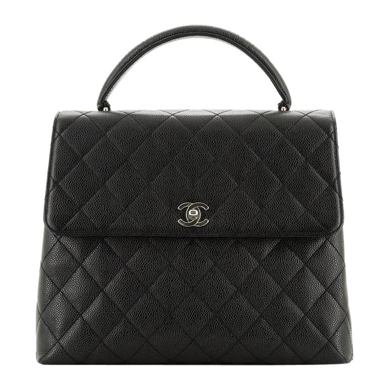 chanel top handle quilted bag