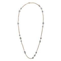 Chanel Vintage Chicklets in cristallo chiaro con hardware dorato