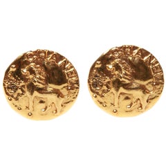 Chanel Vintage Clip On Earrings