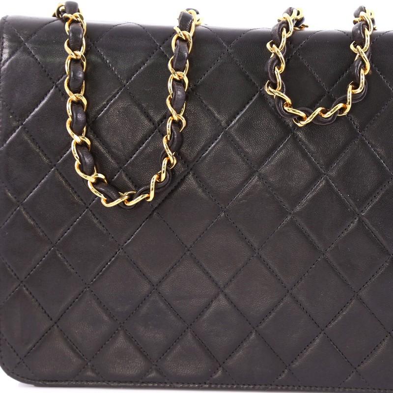 Chanel Vintage Clutch with Chain Quilted Leather Medium 3
