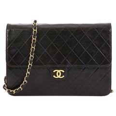 Chanel Vintage Clutch with Chain Quilted Leather Medium Chanel Vintage Clutch with Chain Quilted Leather Medium