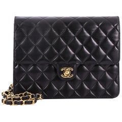 Chanel Vintage Clutch with Chain Quilted Leather Small Chanel Vintage Clutch with Chain Quilted Leather Small