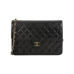 Chanel Vintage Clutch with Chain Quilted Leather Small Chanel Vintage Clutch with Chain Quilted Leather Small